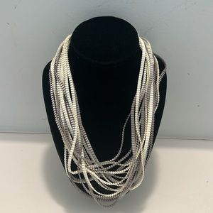 Greek Artsian Fabric necklace-21 “ or double wrap